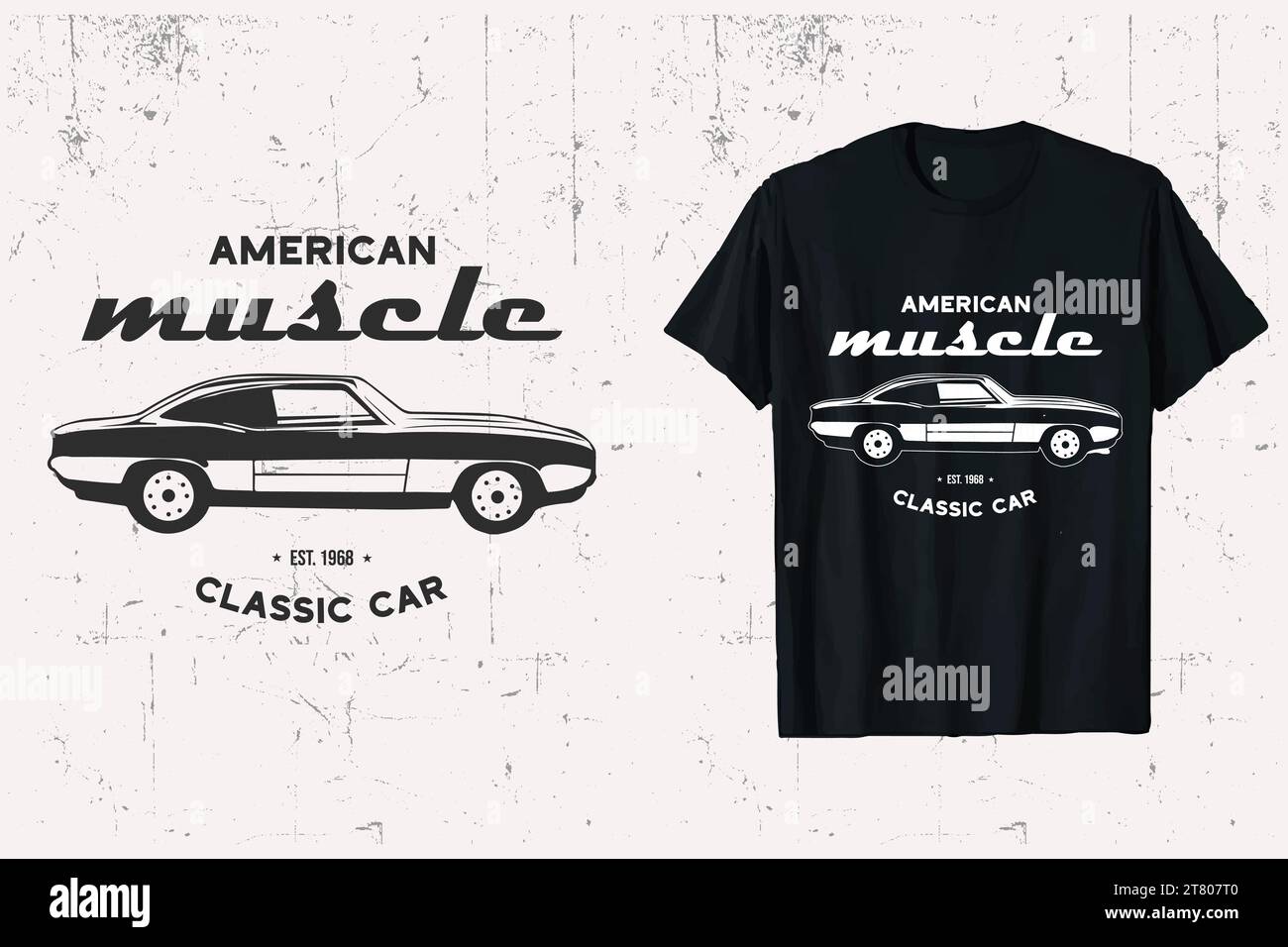 I'm not Old i'm Classic Car T-shirt Design. grafica della t-shirt retrò vintage. stampa il modello in bianco e nero. Illustrazione Vettoriale