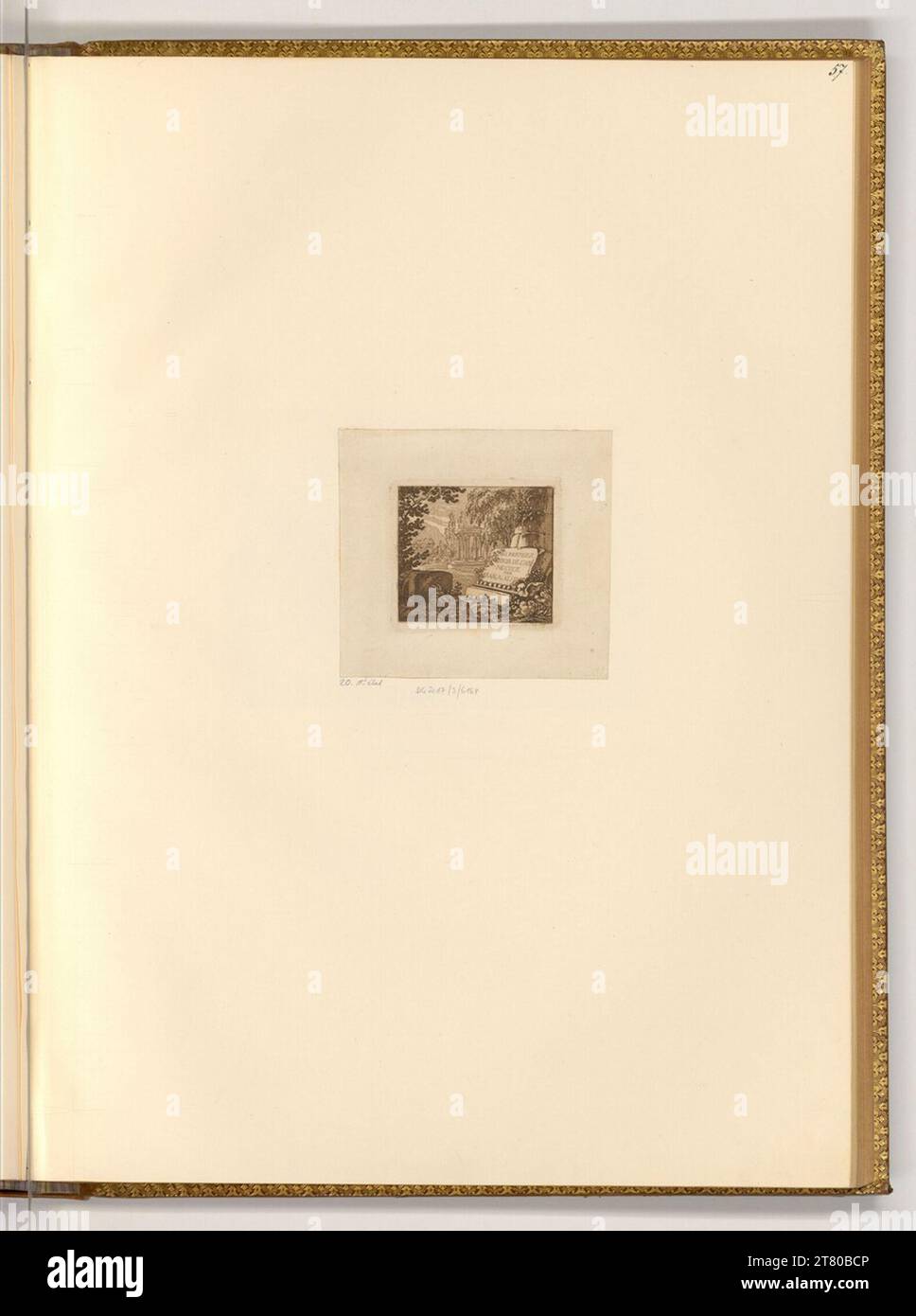 Johann Adam Klein (Ausführende r Künstler in) componenti antichi con saluto di Capodanno 1810. incisione 1809 , 1809 Foto Stock