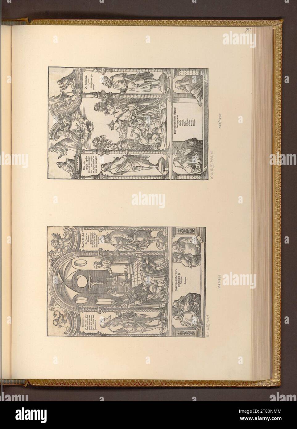Heinrich Holtzmüller (Formschneider in) i dodici articoli del credo: Nono articolo; 10. Articolo. Woodcut 1545-1559 , 1545/1559 Foto Stock