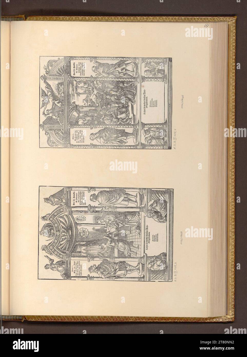 Heinrich Holtzmüller (Formschneider in) i dodici articoli del credo: Terzo articolo; 4. Articolo. Woodcut 1545-1559 , 1545/1559 Foto Stock