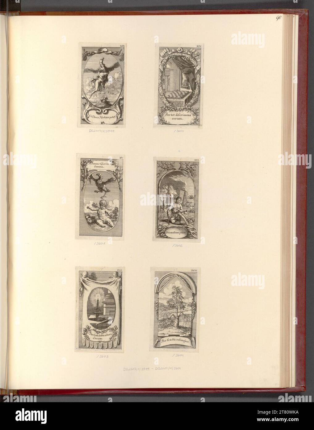 Künstlerfamilie Sandrart (an der Entstehung Beteiligte r) Almanacco. Stampa con incisione in rame 17. Secolo, XVII secolo Foto Stock