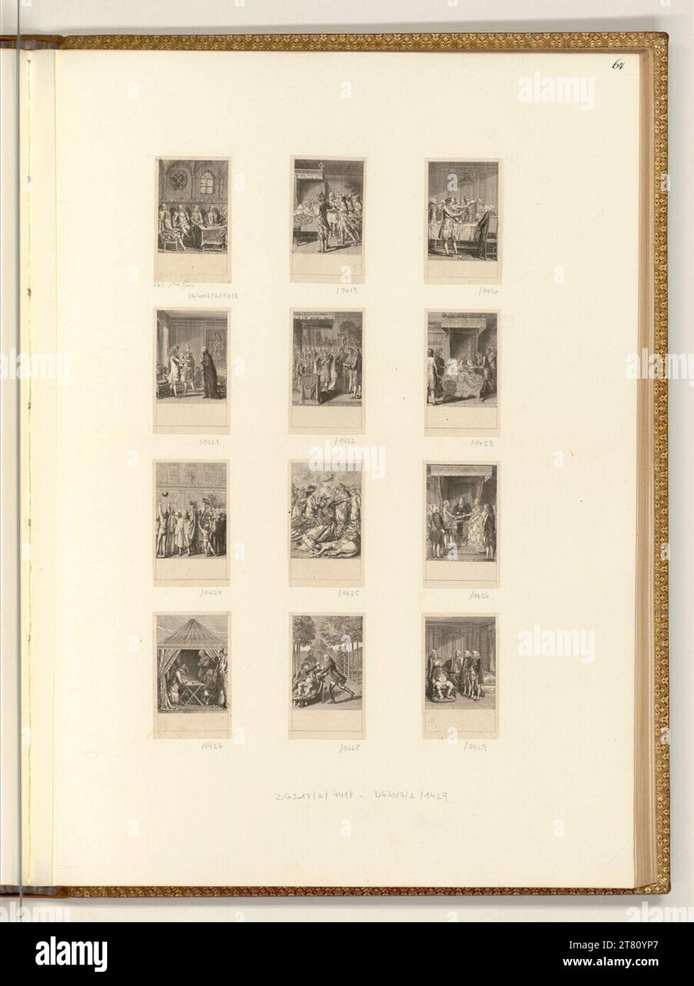 Daniel Nikolaus Chodowiecki (incisore) storia del Brandeburgo (illustrazione del libro). incisione 1792 , 1792 Foto Stock