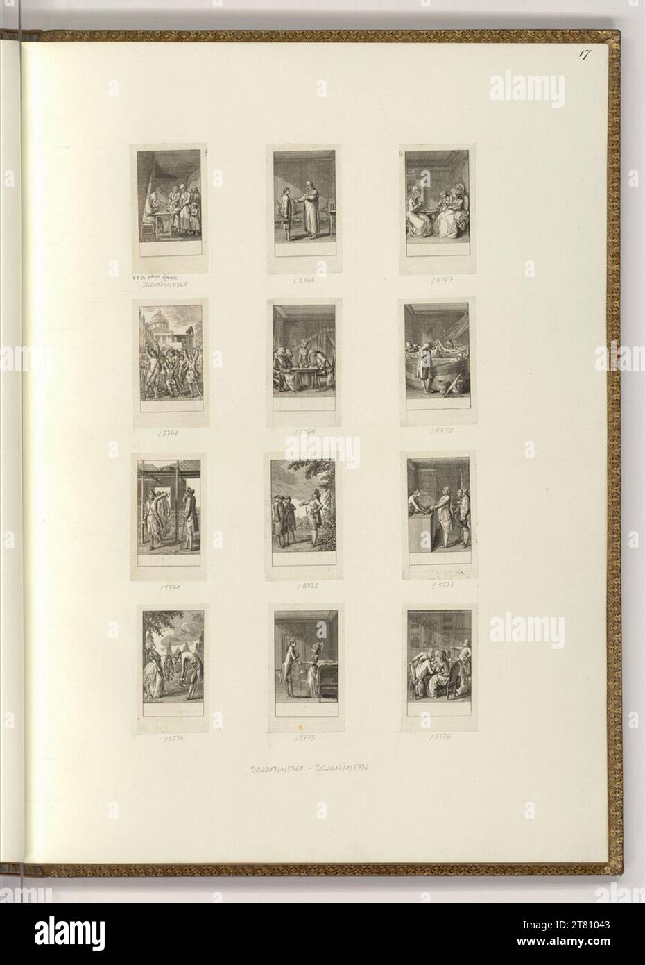 Daniel Nikolaus Chodowiecki (incisore) Göttingen calendario tascabile dal 1783: Centifolium Stultorum, Narrities (illustrazione del libro). incisione 1782 , 1782 Foto Stock