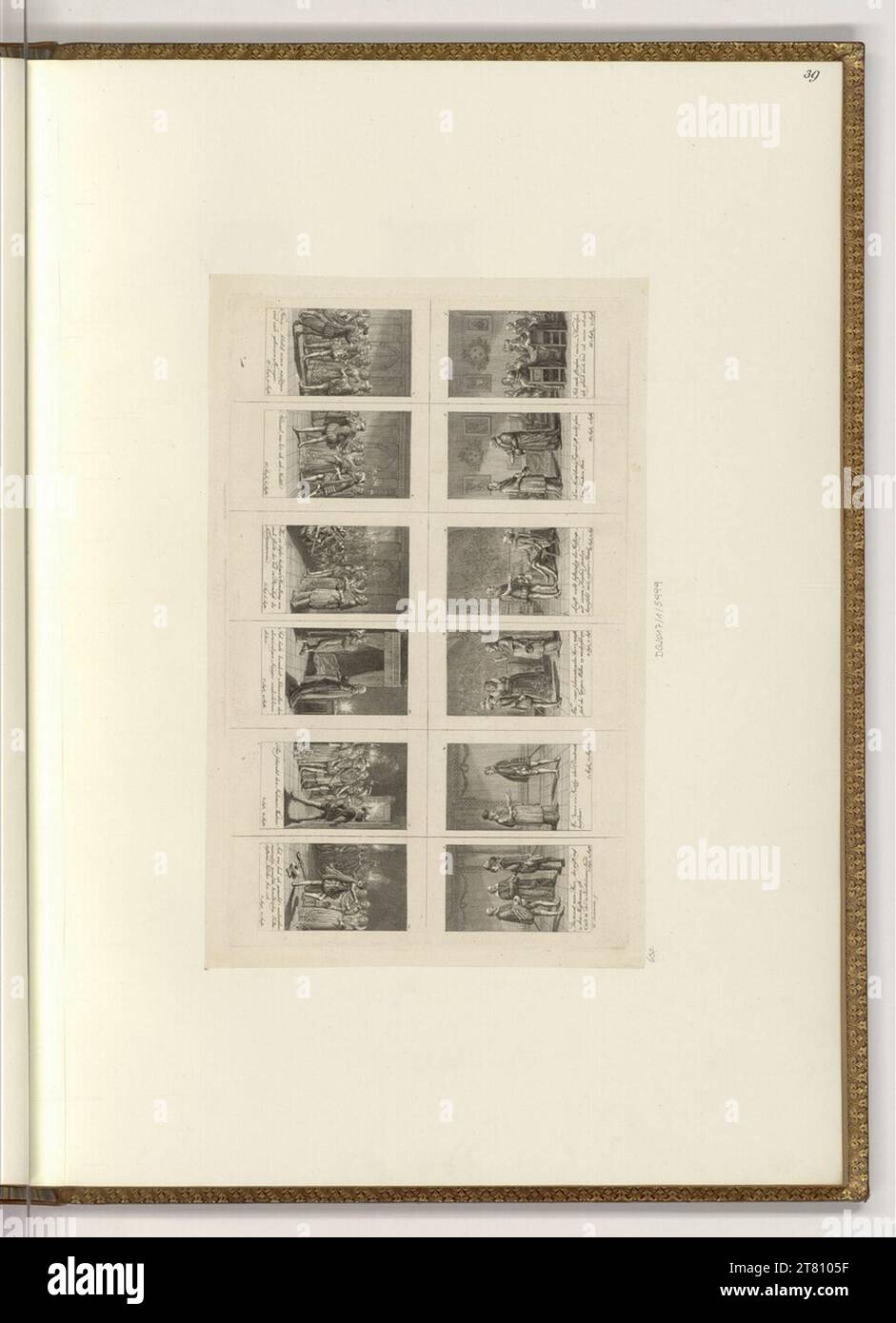 Daniel Nikolaus Chodowiecki (incisore) Göttingen calendario tascabile dal 1791: Chenier: Bartholomäusnacht (illustrazione del libro). incisione 1790 , 1790 Foto Stock