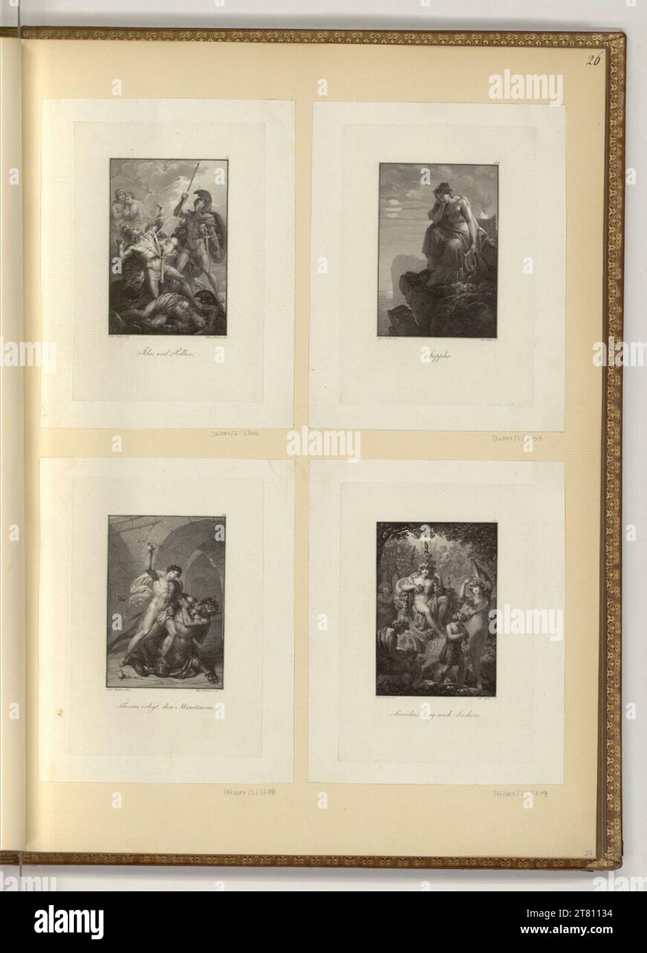 Franz Stöber (incisore) Ovidio: metamorphoses (illustrazioni di libri). incisione 1810-1858 , 1810/1858 Foto Stock