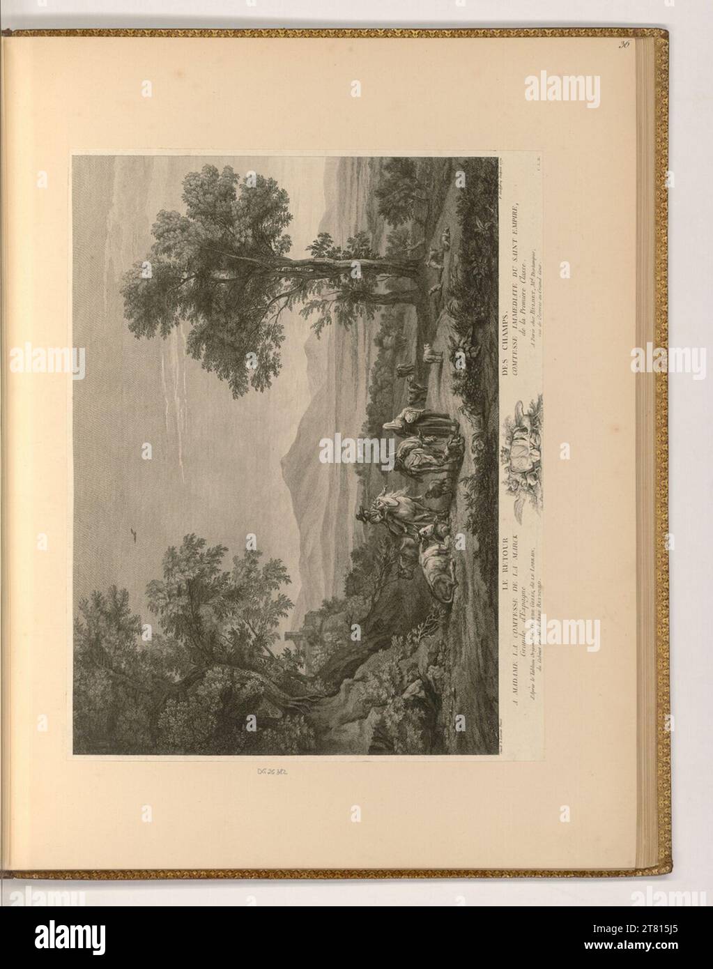 Francesco Godefroy (incisore) il ritorno dei campi. incisione 1771 , 1771 Foto Stock