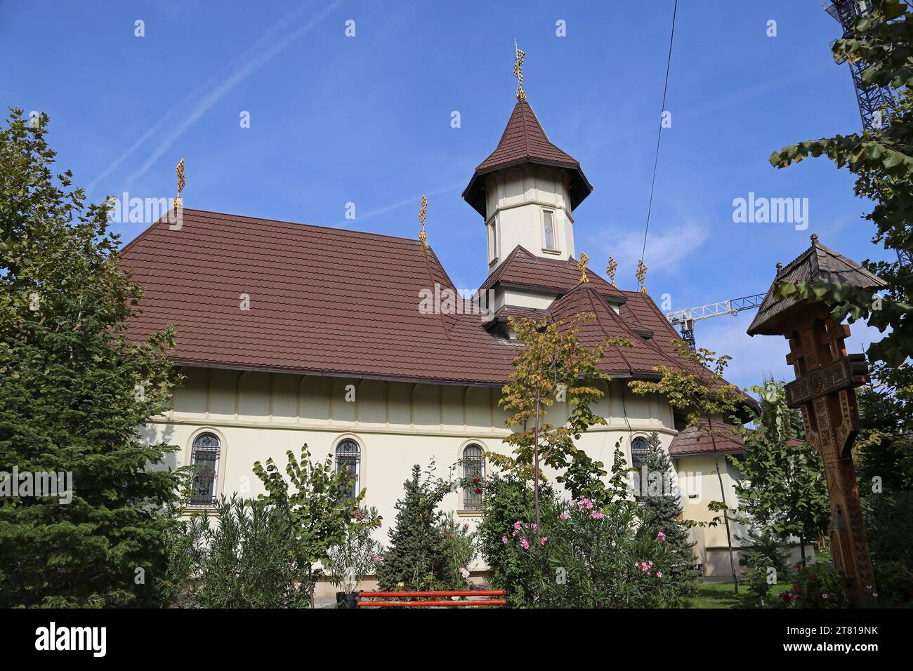 Cappella della Cattedrale di salvezza Nazionale (Paraclisul Catedrala Mantuirii Neamului), Cotroceni, Centro storico, Bucarest, Romania, Europa Foto Stock