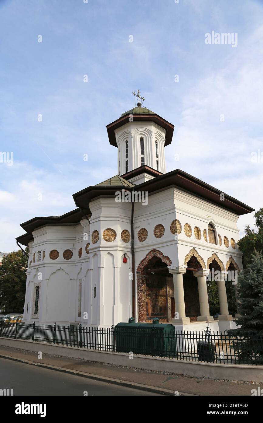 Antica chiesa di Sant'Eleftherios (Biserica Sfântul Elefterie Vechi), strada Sfântul Elefterie, Cotroceni, Centro storico, Bucarest, Romania, Europa Foto Stock
