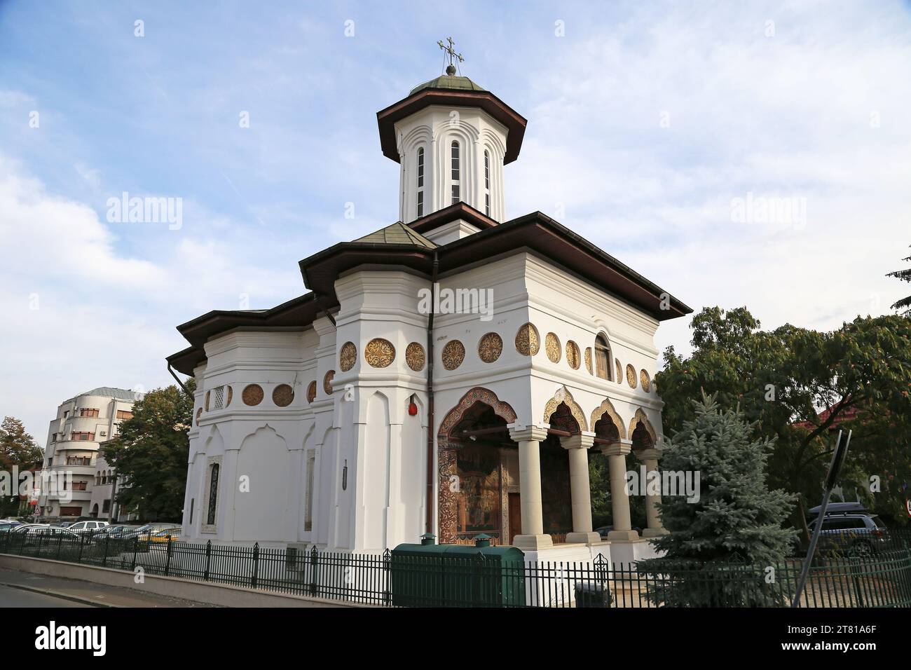 Antica chiesa di Sant'Eleftherios (Biserica Sfântul Elefterie Vechi), strada Sfântul Elefterie, Cotroceni, Centro storico, Bucarest, Romania, Europa Foto Stock