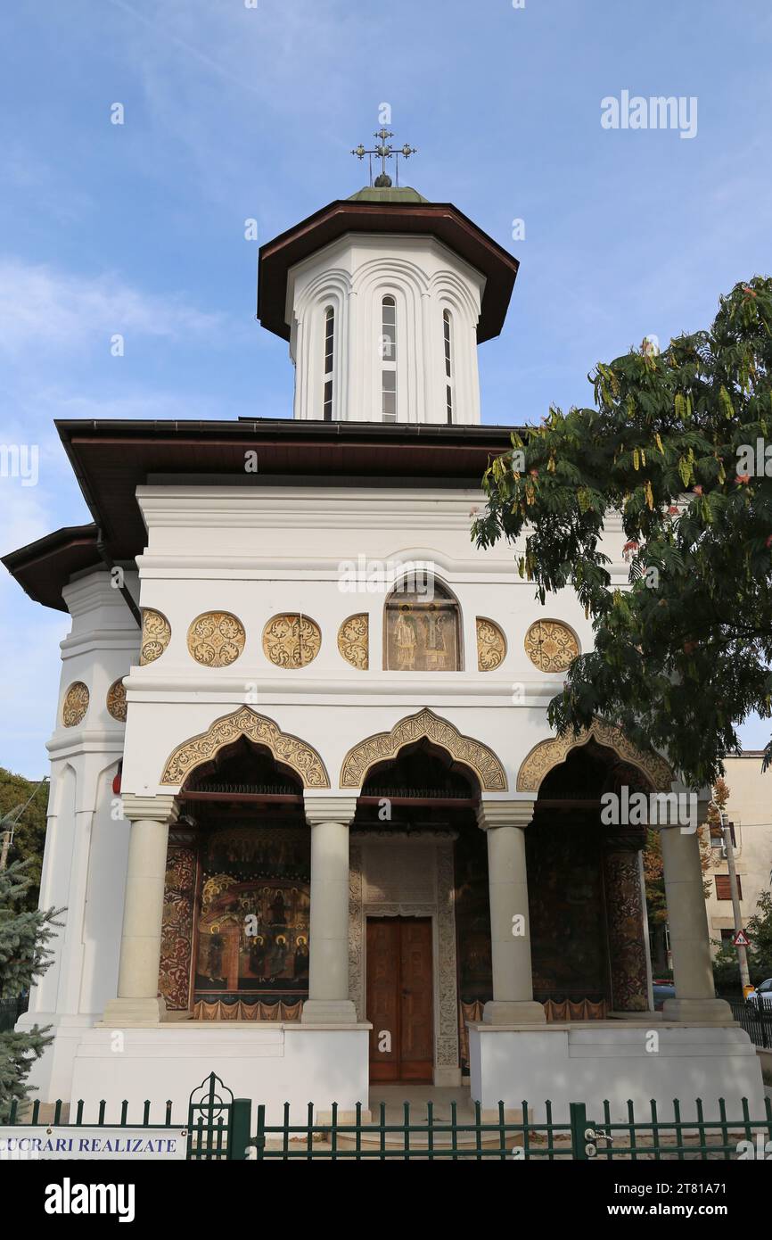 Antica chiesa di Sant'Eleftherios (Biserica Sfântul Elefterie Vechi), strada Sfântul Elefterie, Cotroceni, Centro storico, Bucarest, Romania, Europa Foto Stock