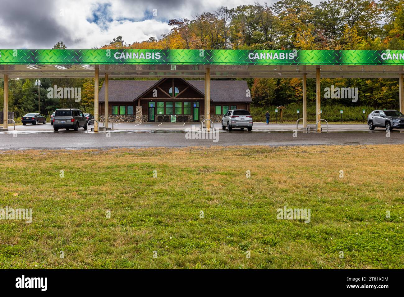 Commercio ufficiale di cannabis nello stato del Michigan. Marquette Township, Stati Uniti Foto Stock