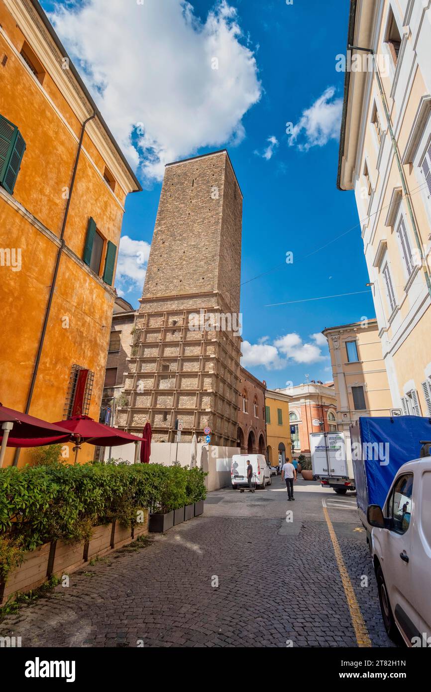 Torre della città di ardesia Ravenna, Emilia-Romagna, Italia Foto Stock