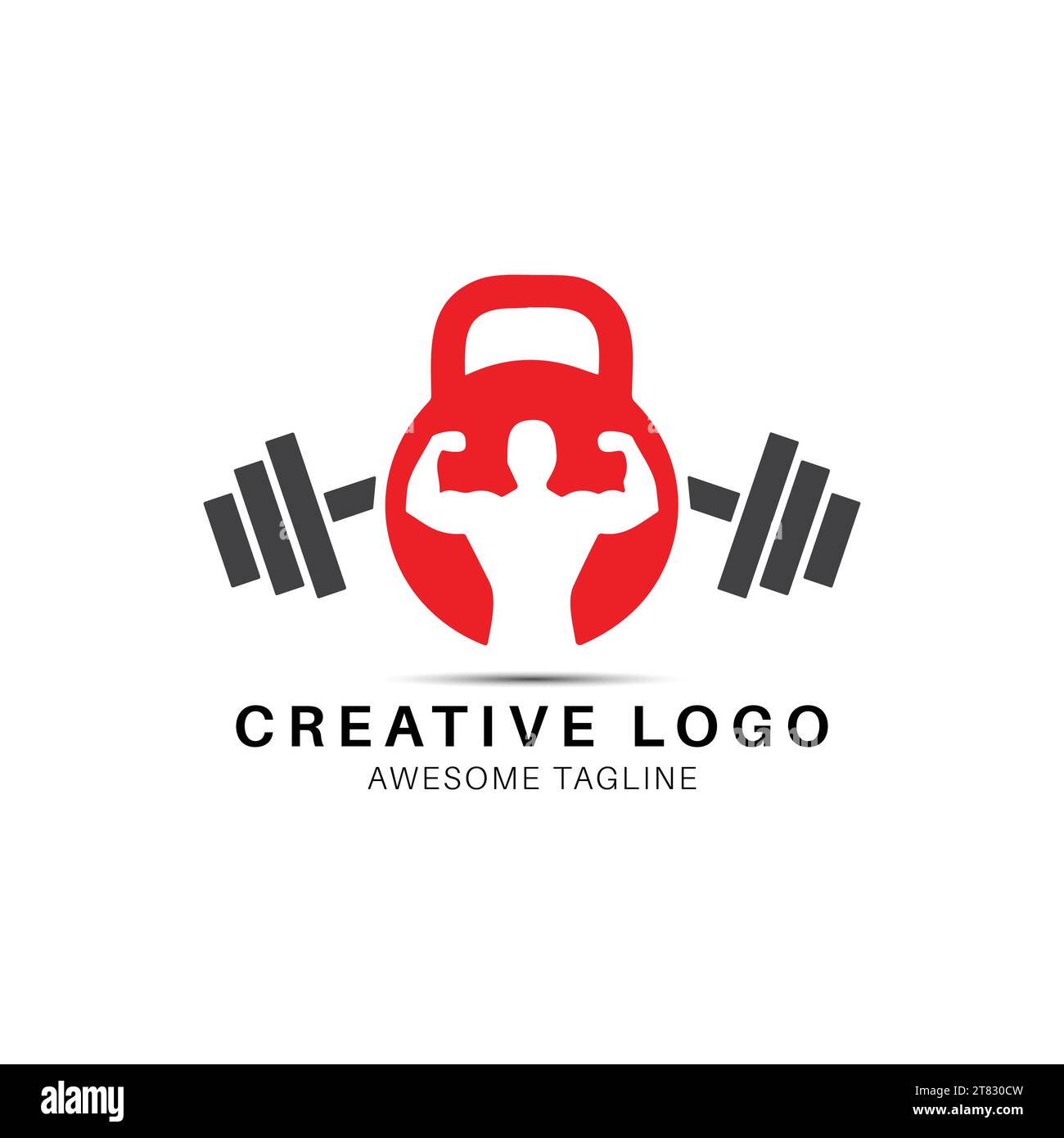 Design con logo Gym Illustrazione Vettoriale