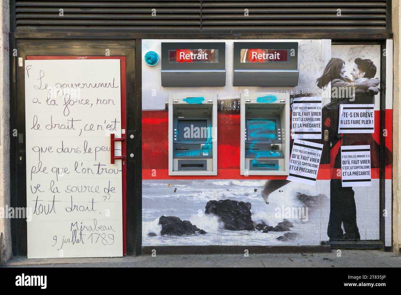 Dimostrazione gilet gialli: Atto XVI Montpellier, Occitanie, Francia Foto Stock