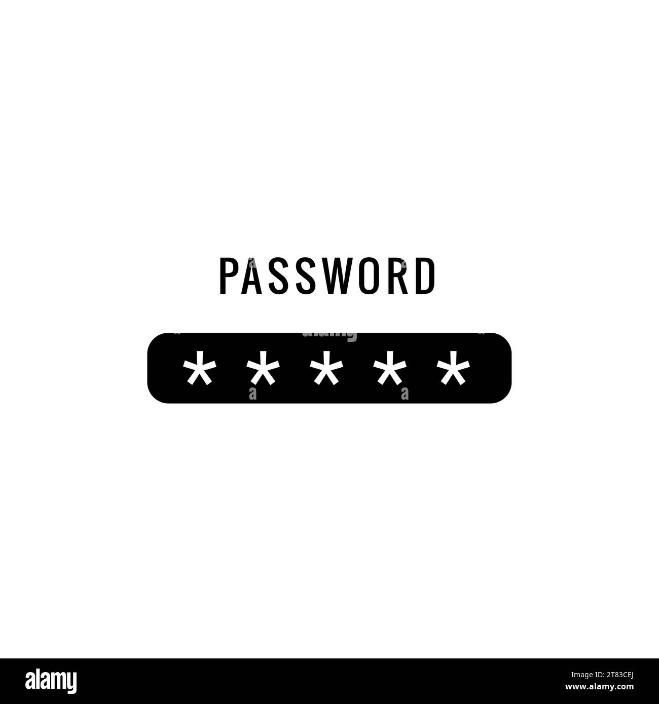 Password di accesso debole registrazione account forte. Password di accesso dal sito Web di app vettoriale Illustrazione Vettoriale