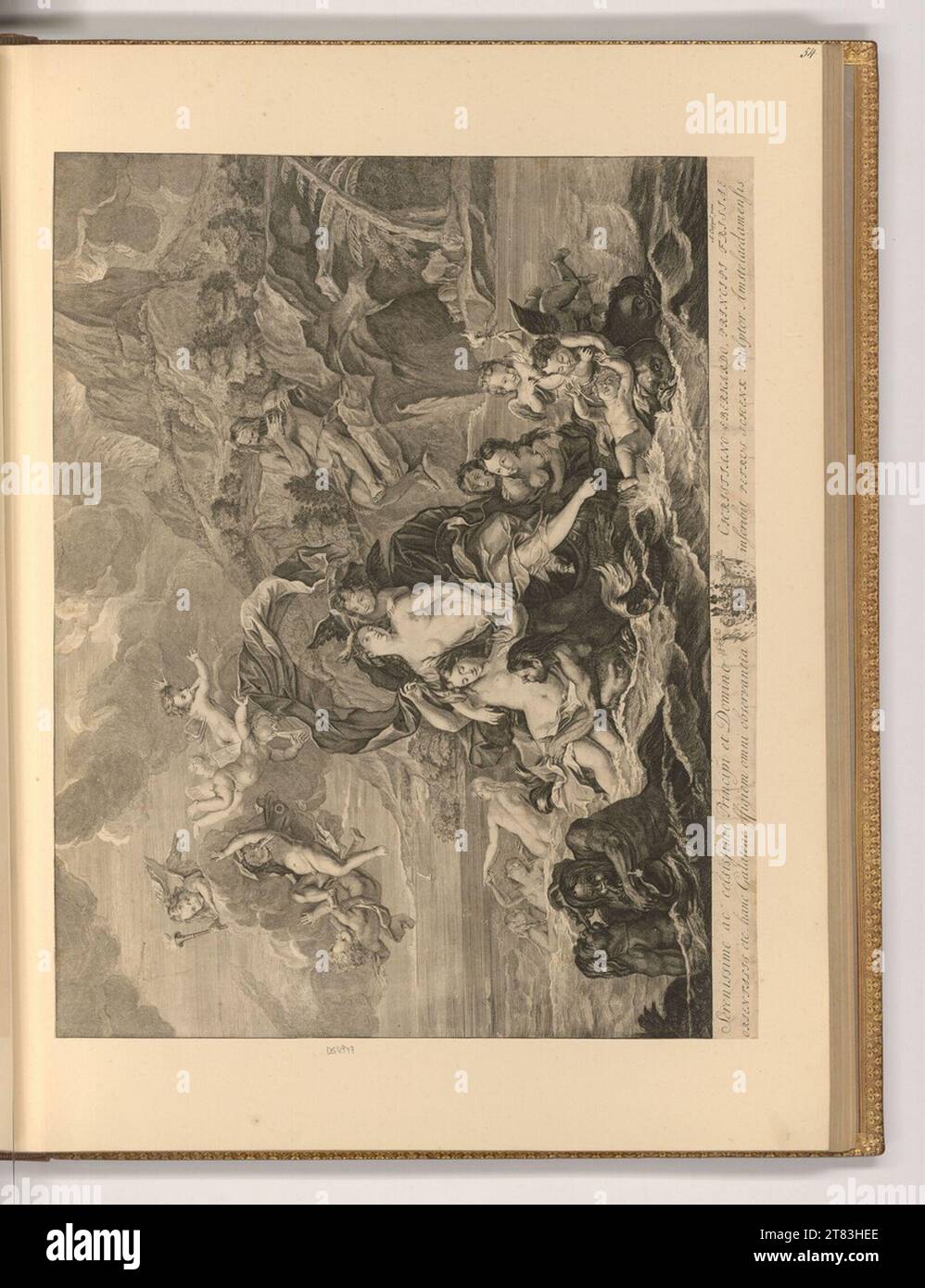 Pieter Schenk Trionfo della Galathea. Incisione rame, incisione 1680-1711 , 1680/1711 Foto Stock