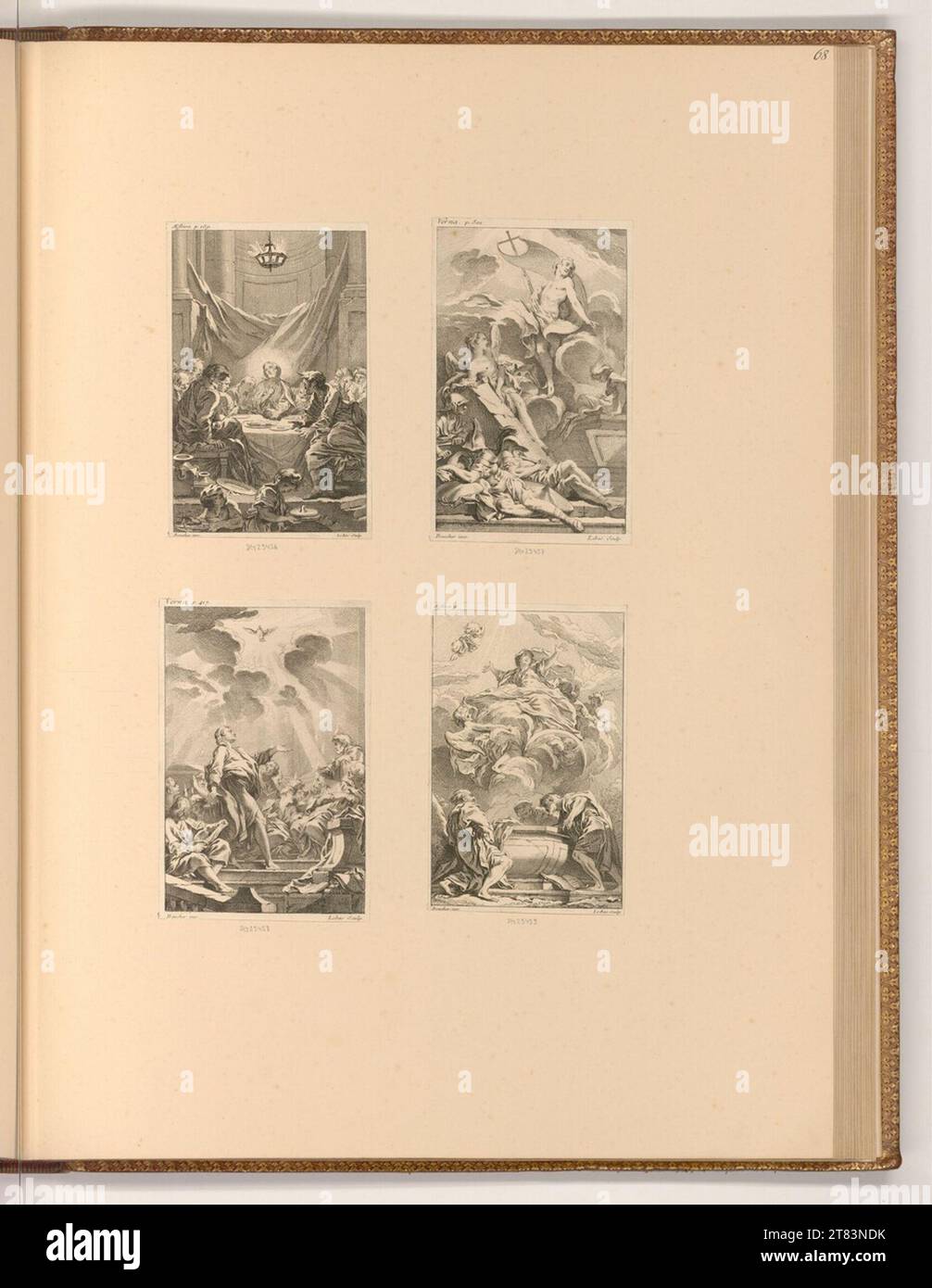 Jacques-Philippe le Bas (incisore) scena biblica del nuovo Testamento. incisione 1725-1783 , 1725/1783 Foto Stock