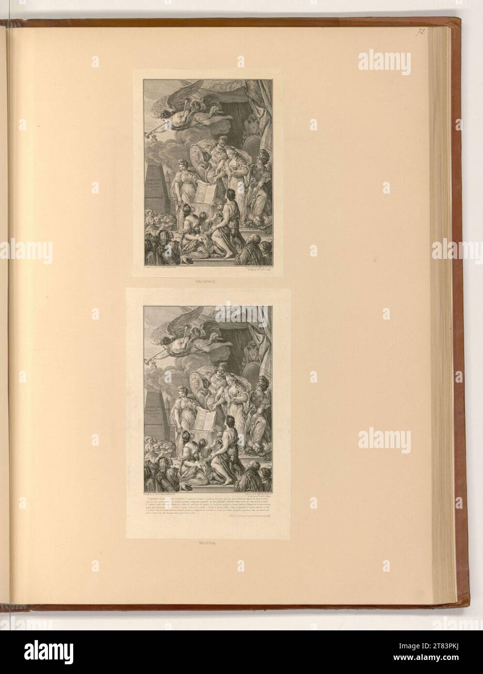 Pierre-Philippe Choffard (incisore) Katharina II di Russia. incisione 1778 , 1778 Foto Stock