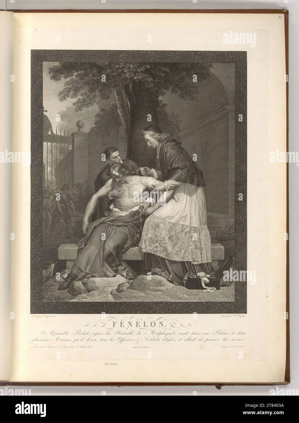 Pierre Charles Baquoy (incisore) sul sito. Incisione, incisione rame 1820-1822 , 1820/1822 Foto Stock