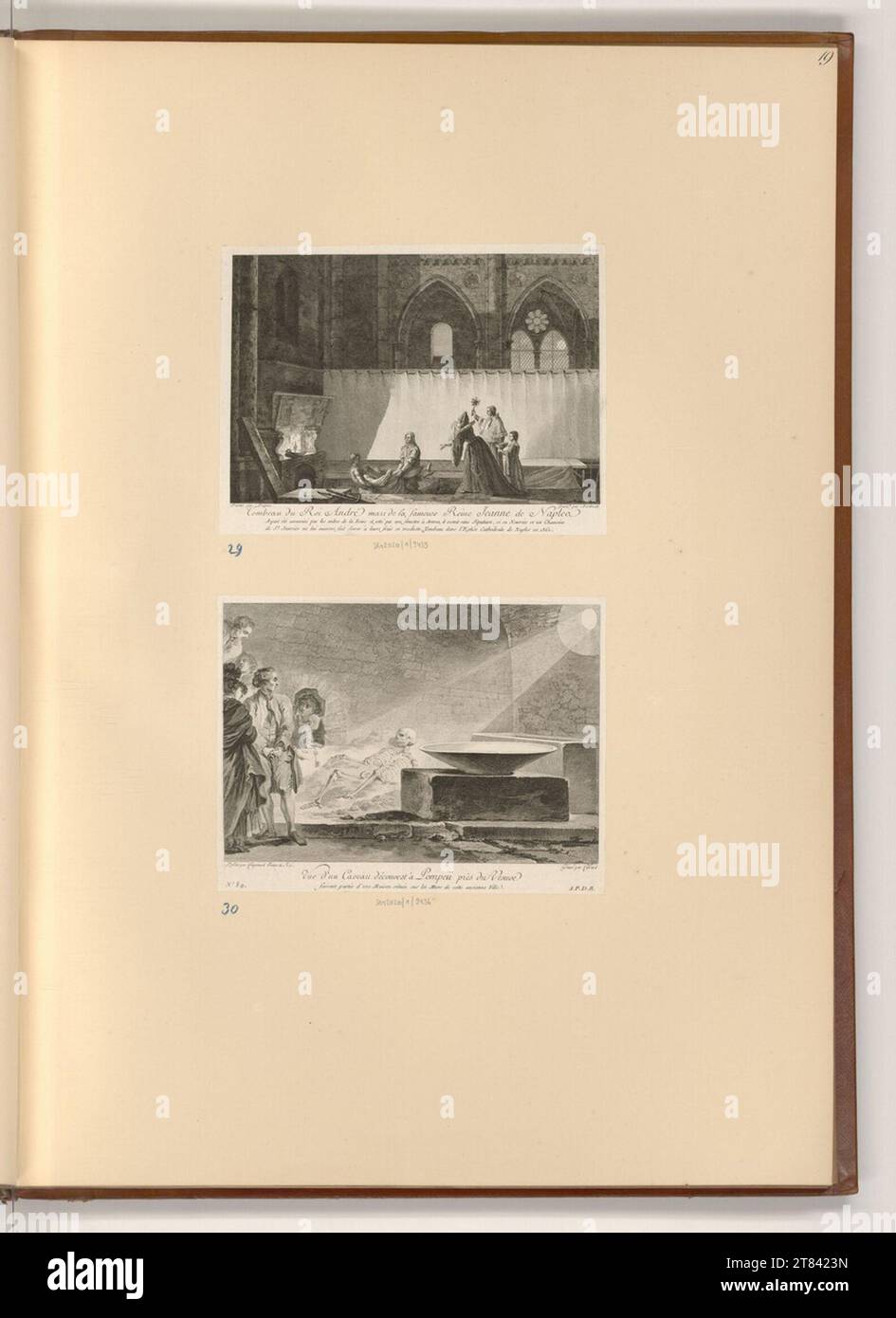 Richard Saint-non (an der Entstehung Beteiligte r) viaggio pittoresco o descrizione dei regni di Napoli e Sicilia. Incisione rame, incisione 1781 , 1781 Foto Stock