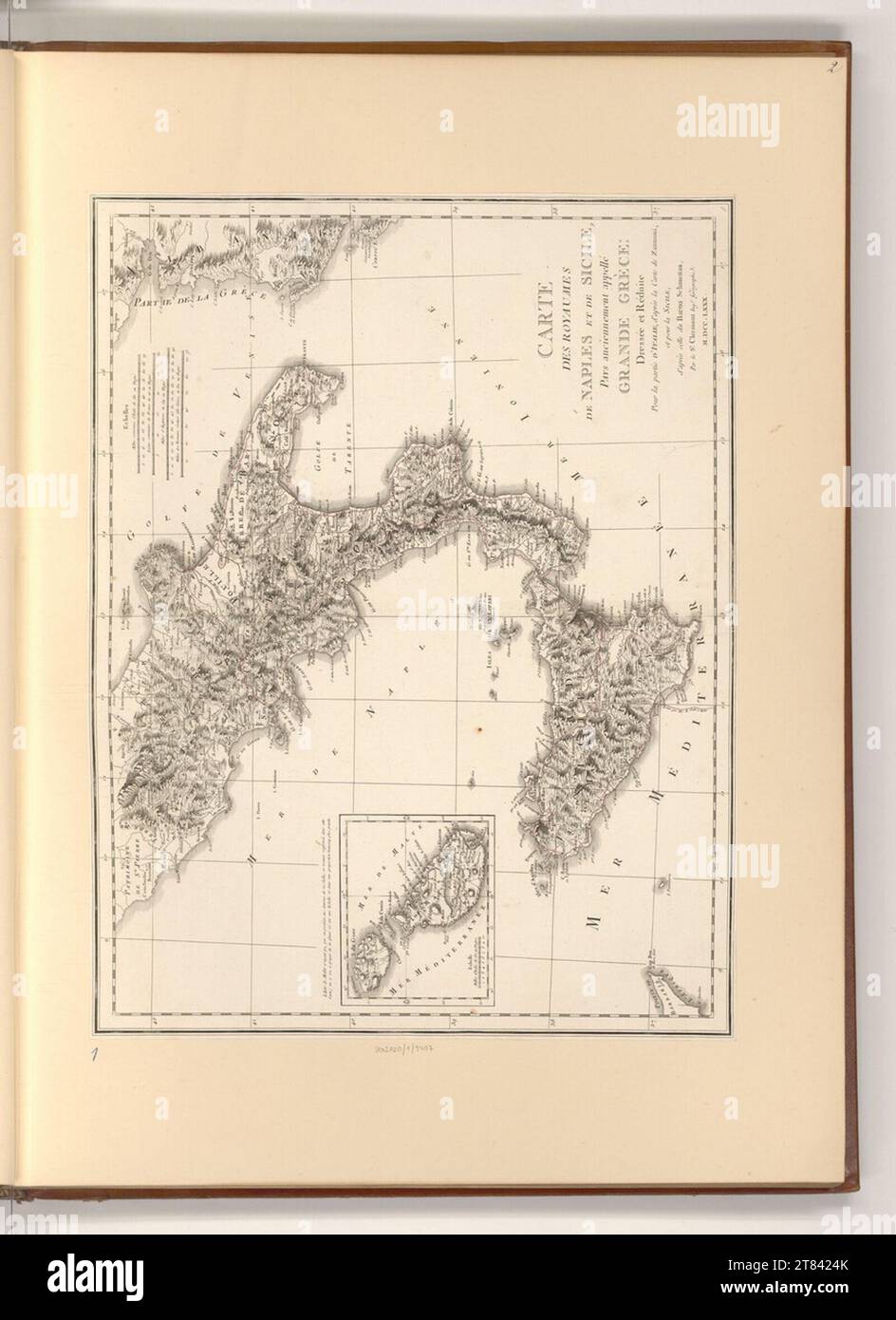 Richard Saint-non (an der Entstehung Beteiligte r) viaggio pittoresco o descrizione dei regni di Napoli e Sicilia. Incisione rame, incisione, incisione, pressione libro 1781 , 1781 Foto Stock