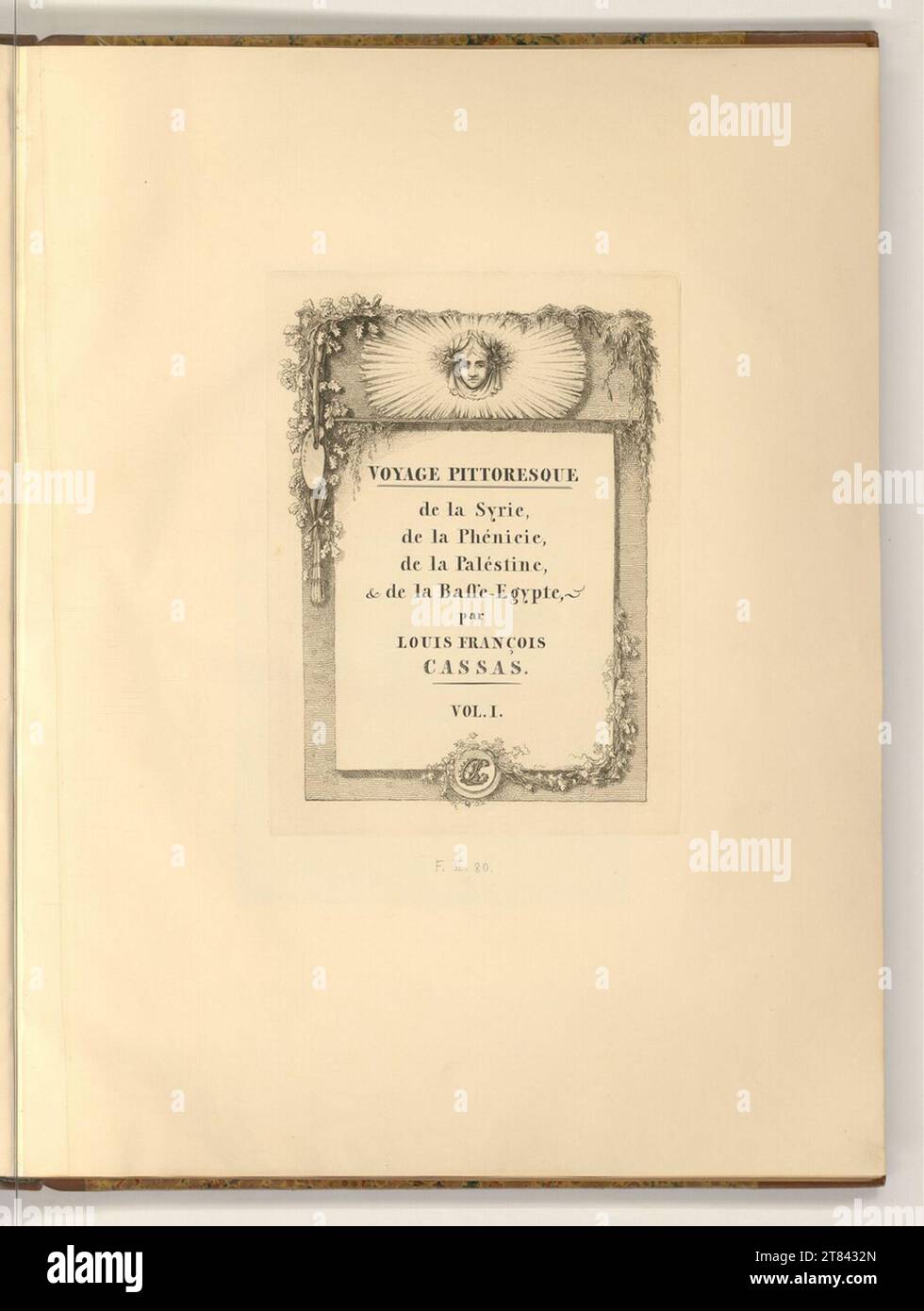 Joseph Fischer (Ausführende r Künstler in) pittoresco viaggio dalla Siria, dalla Fenicia, dalla Palestina e dal basso Egitto di Luigi Francesco Cassas Vol. IO... incisione dopo il 1822 Foto Stock