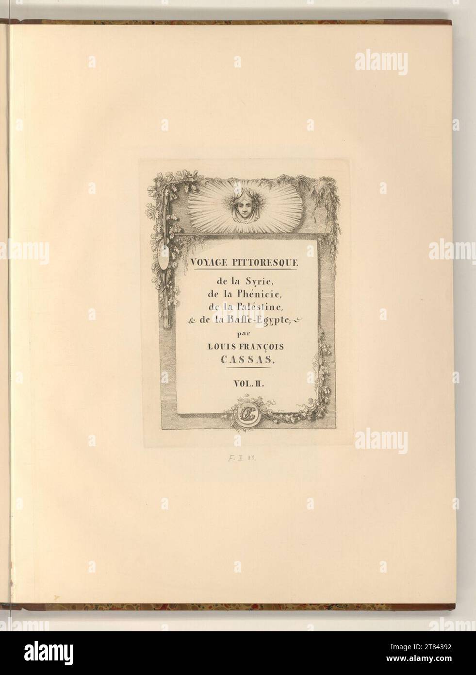 Joseph Fischer (Ausführende r Künstler in) pittoresco viaggio dalla Siria, dalla Fenicia, dalla Palestina e dal basso Egitto di Luigi Francesco Cassas Vol. II .. incisione dopo il 1822 Foto Stock