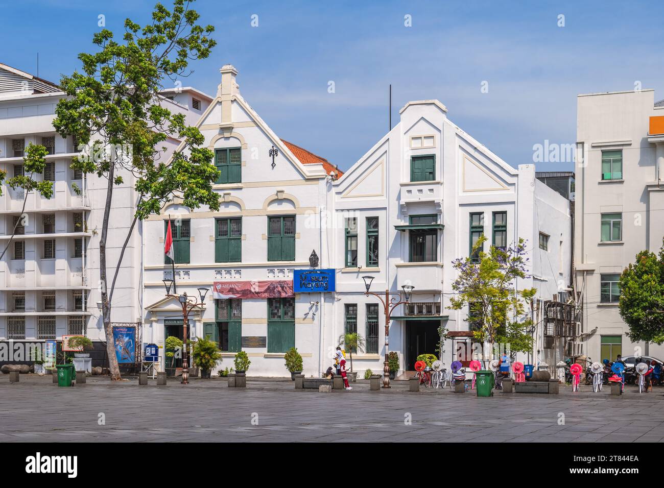 11 luglio 2023: Wayang Museum, un museo dedicato ai burattini di Javan wayang situato a Kota tua, Giacarta, Indonesia. Questo edificio era una chiesa Foto Stock