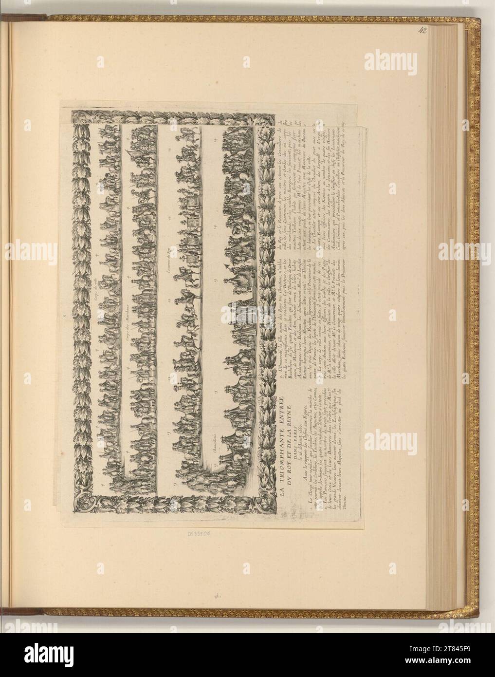 Jean le Pautre (Ausführende r Künstler in) Redhip del re Luigi XIV di Francia a Parigi il 26 agosto 1660. incisione 1660 , 1660 Foto Stock