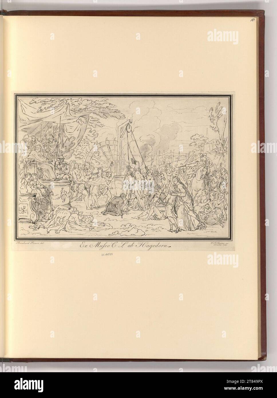 Christian Friedrich Boetius (incisore) Marter dei sette fratelli Makkabei. incisione 1766 , 1766 Foto Stock