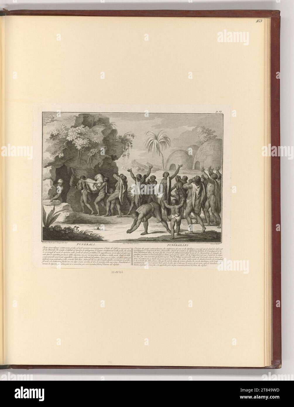 Antonio Baratti (incisore) Funeral. Incisione rame, incisione 1744-1787 , 1744/1787 Foto Stock