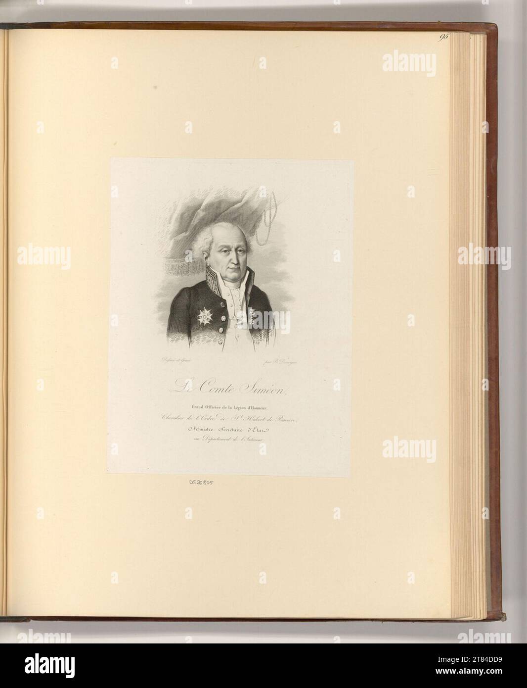 Auguste Gaspard Louis Boucher Desnoyers (Ausführende r Künstler in) Conte Siméon. Incisione rame, incisione 1821-1842 , 1821/1842 Foto Stock