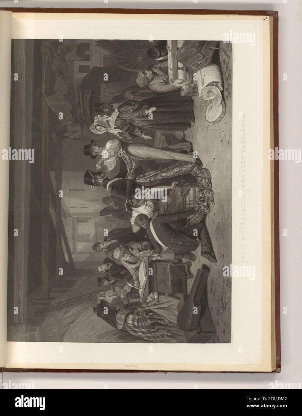 Jean Pierre Marie Jazet (incisore) i contrabbandieri. Aquatinta, incisione 1843 , 1843 Foto Stock