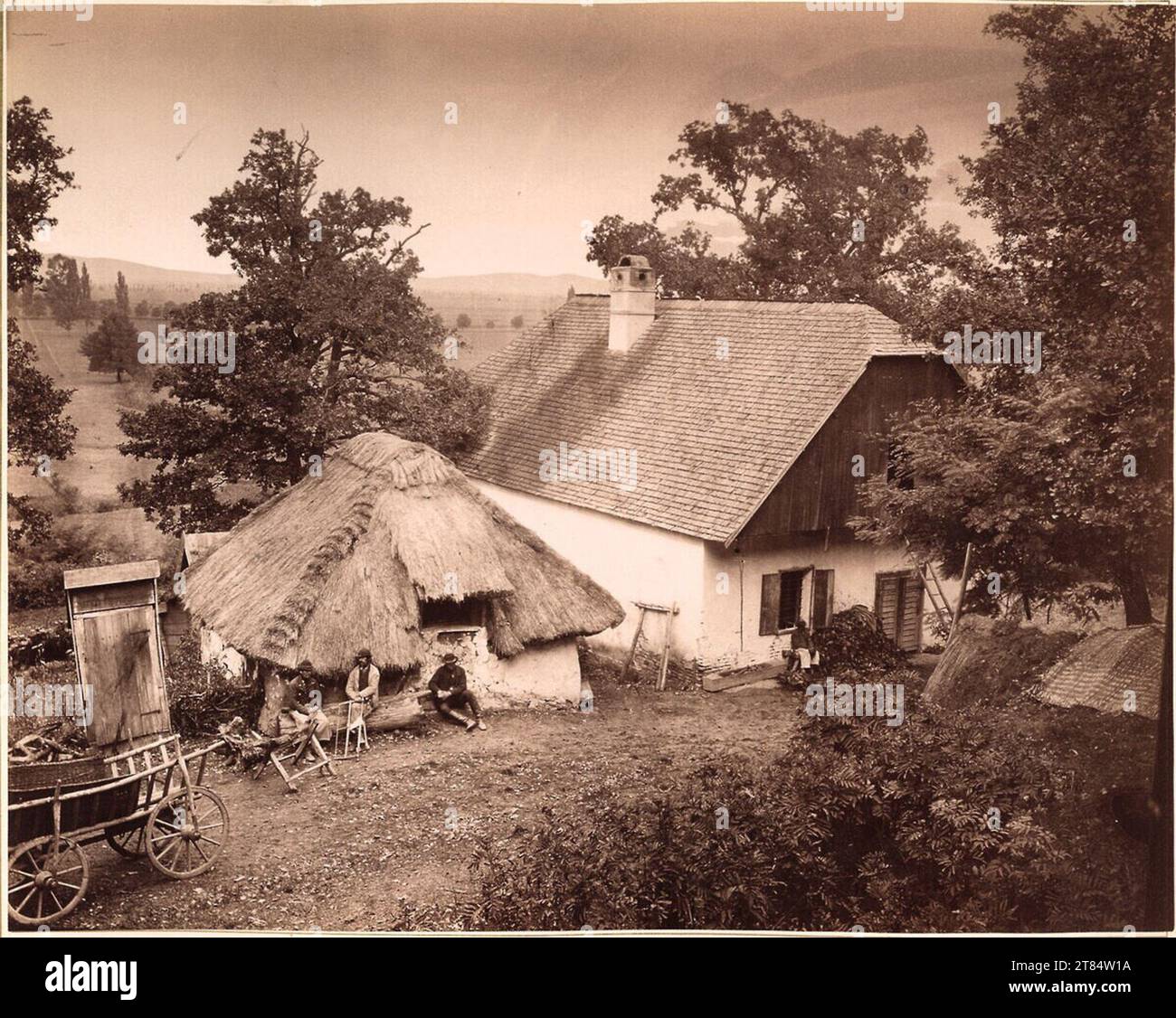 Franz Knebel per Dorfidy. Carta albumina, sulla confezione intorno a 1875 Foto Stock