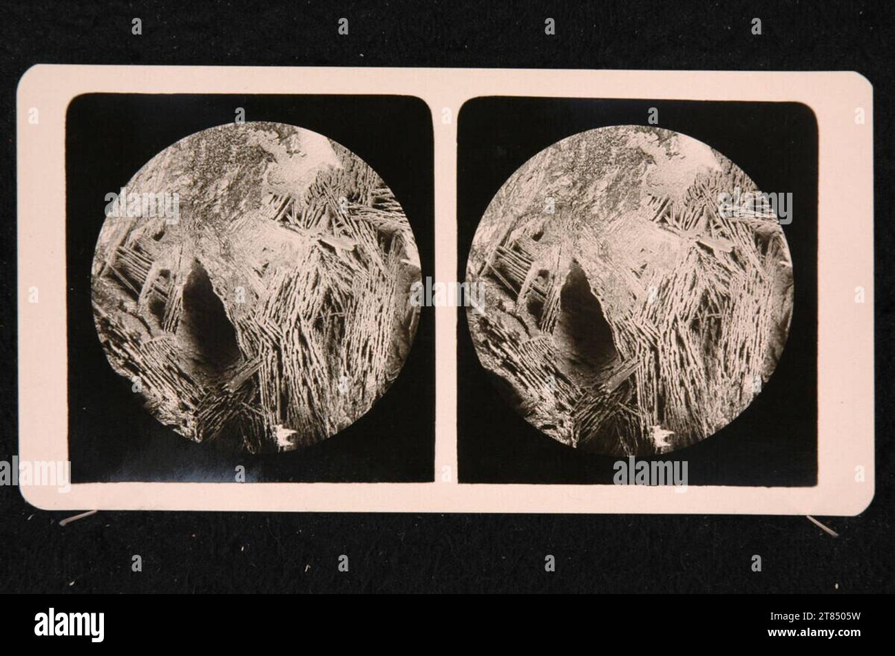 Romanus Schmehlik ha bruciato acciaio, scala 10: 1. Silbergelatinpapier / Stereoformat 1912 , 1912 Foto Stock