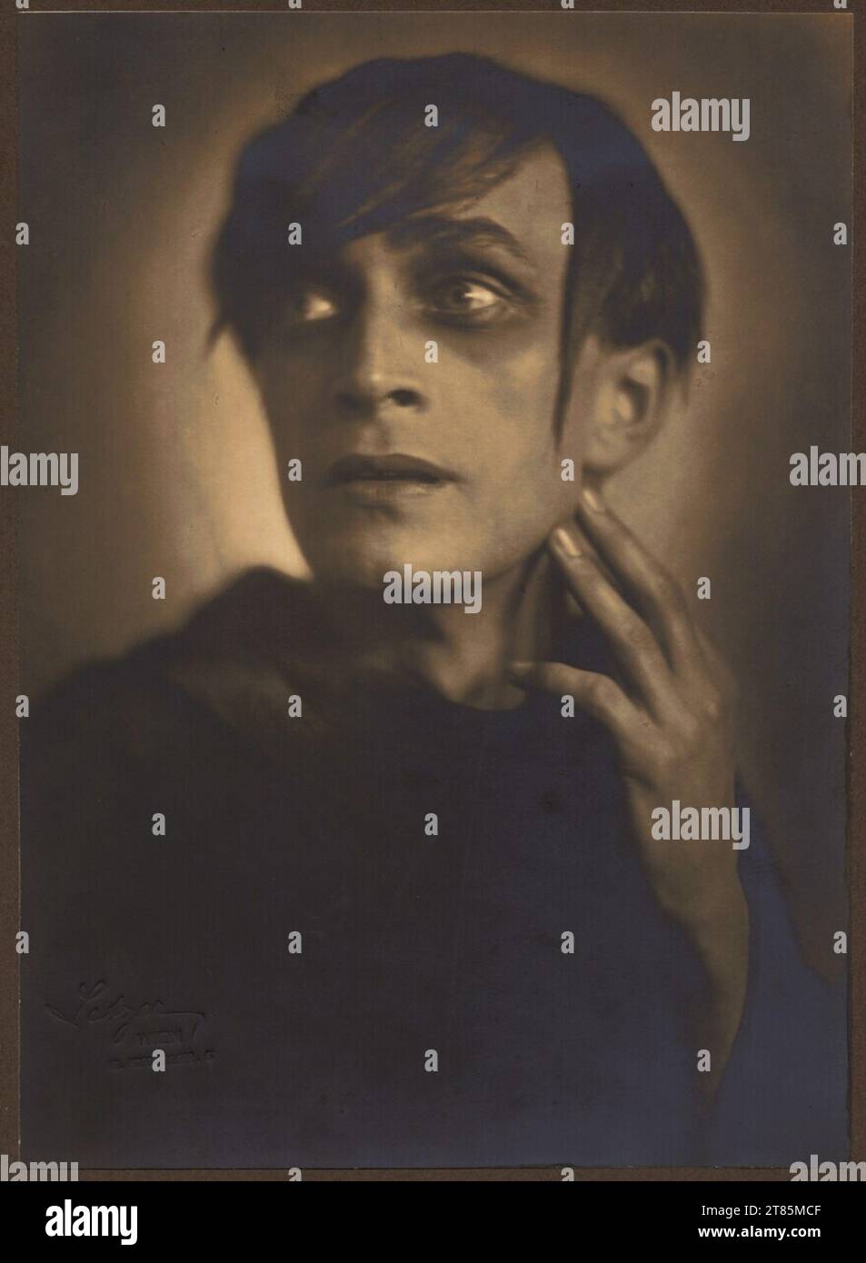 Franz Xaver Setzer Conrad Veidt (ALS Cesare) in 'Das Cabinet Des Dr. Thick. Carta gelatina d'argento 1919-1920 , 1919/1920 Foto Stock