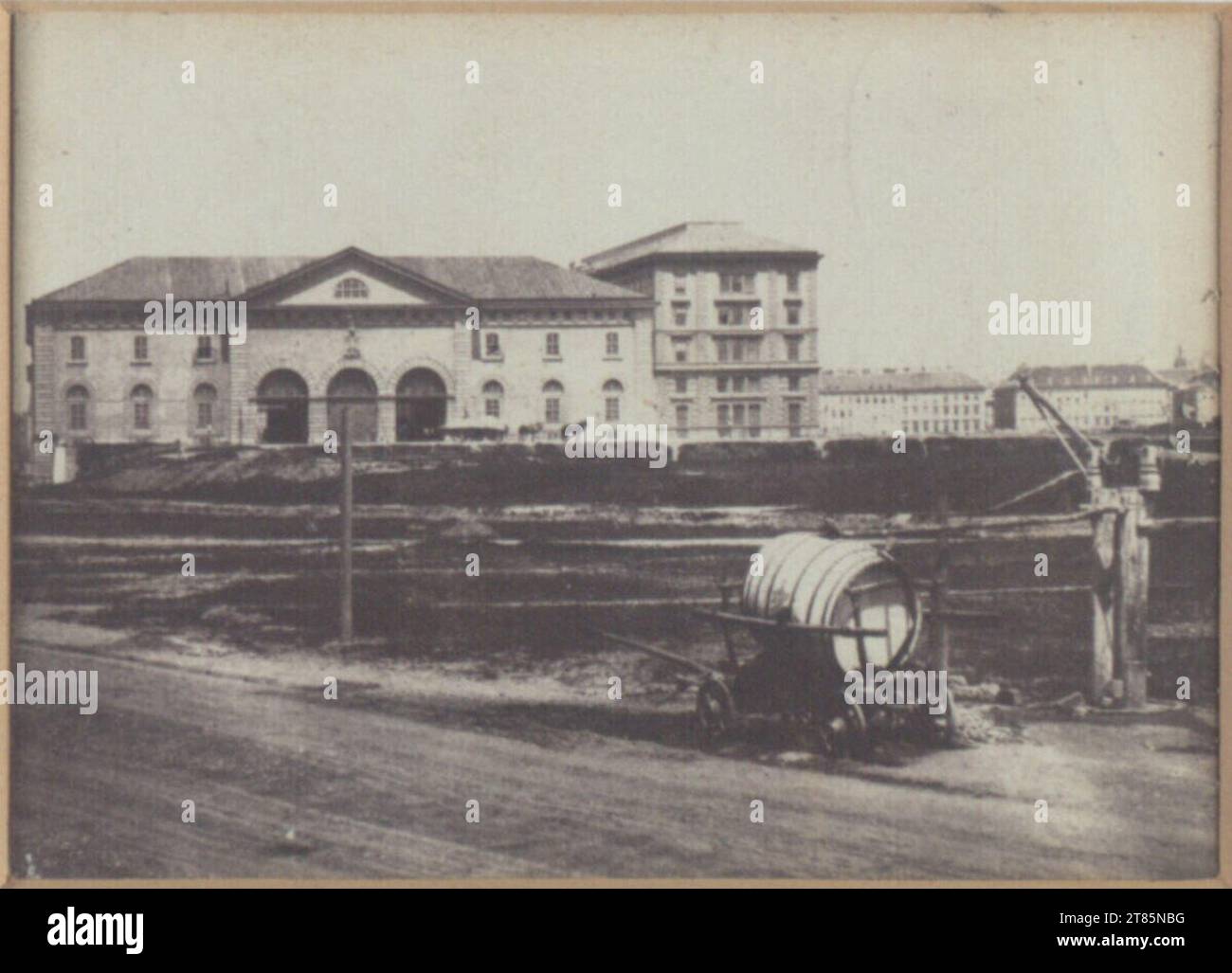 Franz Xaver Adler, l'ufficio doganale principale di Vienna. Carta salata, su una scatola sotterranea intorno al 1845 Foto Stock