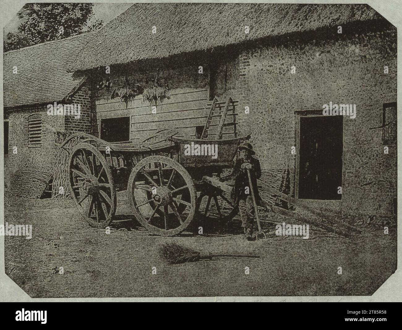 Paul Pretsch in campagna. Vanografia fotogale (alta pressione) intorno al 1861 Foto Stock