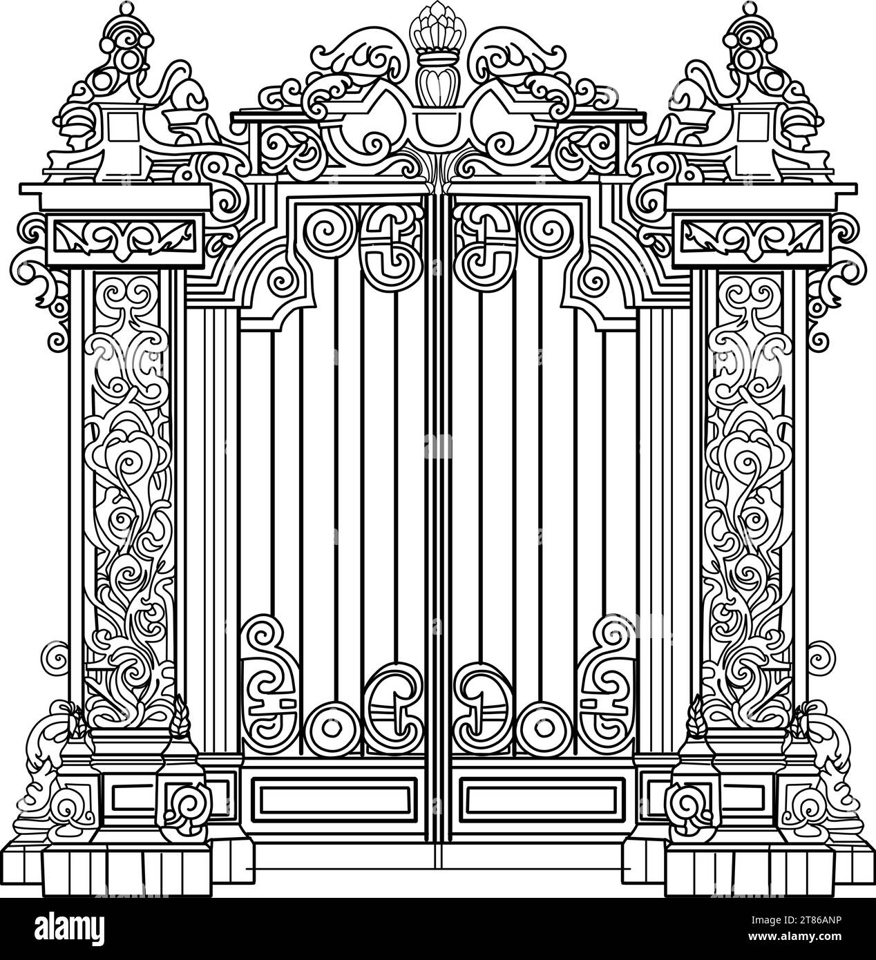 Cancelletto Esterno Cancello Giardino In Ferro Battuto Nero - Foto 6