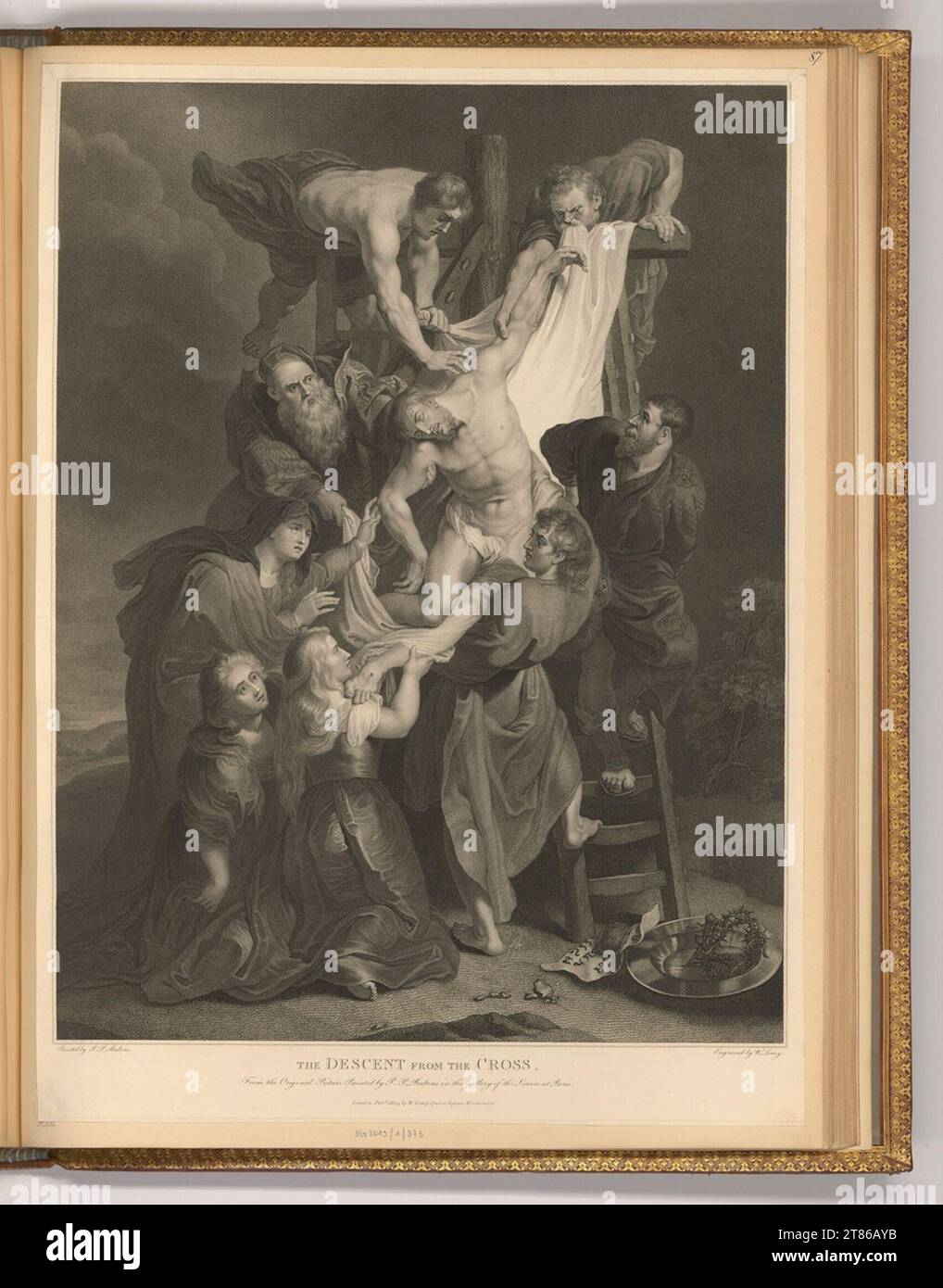 William Satchwell Leney (incisore) Croce accettazione di Cristo. Modalità Dotier, incisione 1790-1810 , 1790/1810 Foto Stock