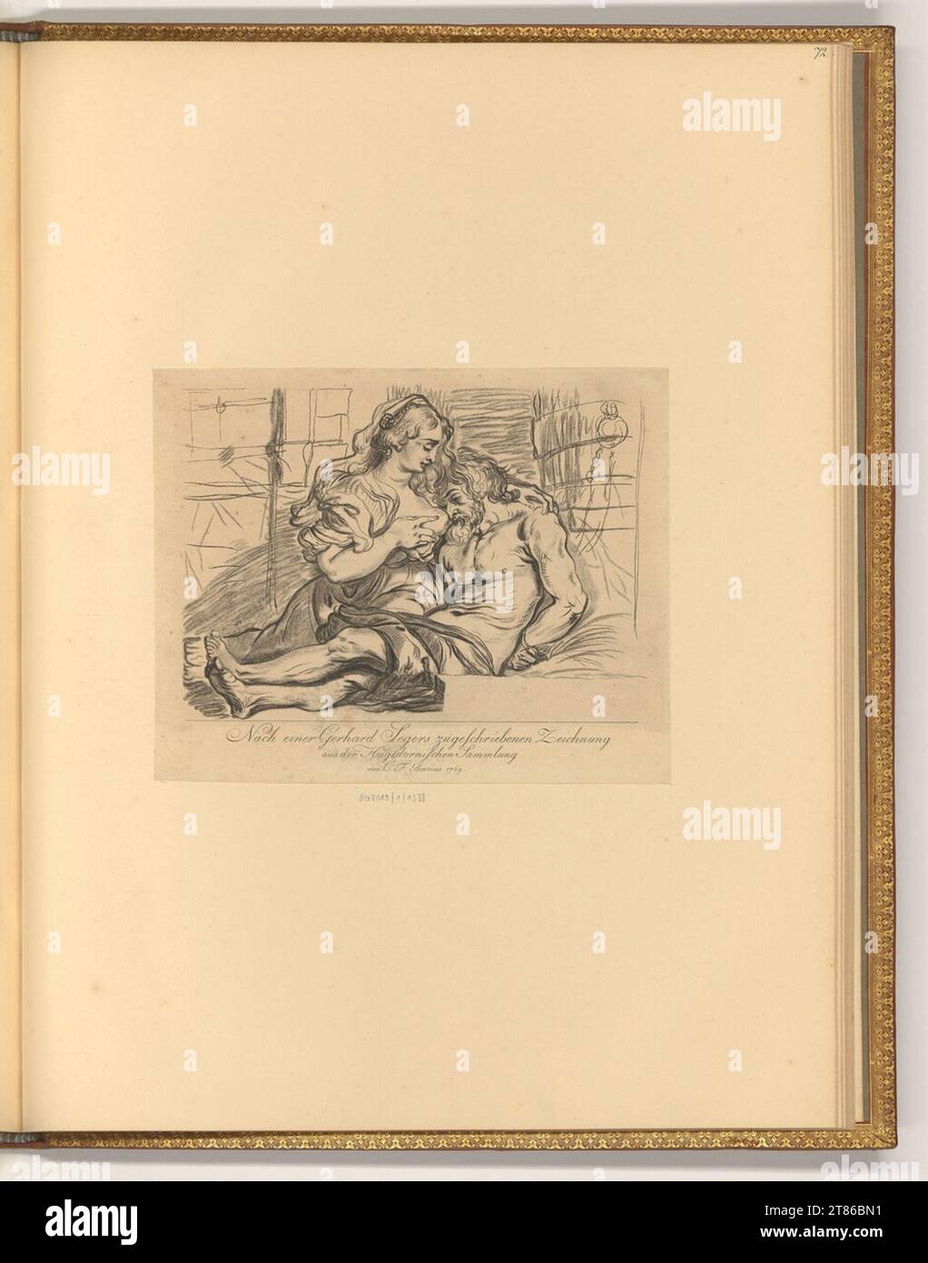 Christian Friedrich Boetius (incisore) Cimone e But. Incisione, punteggiatura 1769 , 1769 Foto Stock