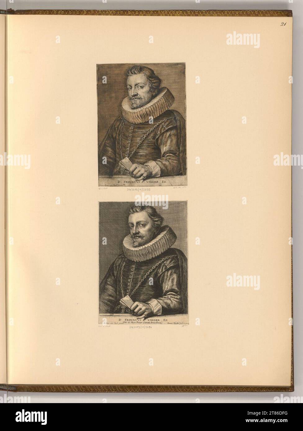 Jan Meyssens (incisore) Porthern Francois Van a uno. Incisione, incisione rame 1640-1655 , 1640/1655 Foto Stock