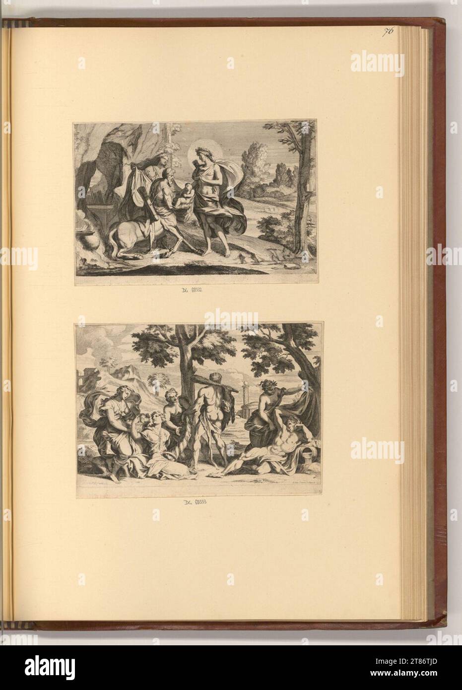 Paul van Somer (incisore) scene mitologiche. incisione 1660-1700 , 1660/1700 Foto Stock
