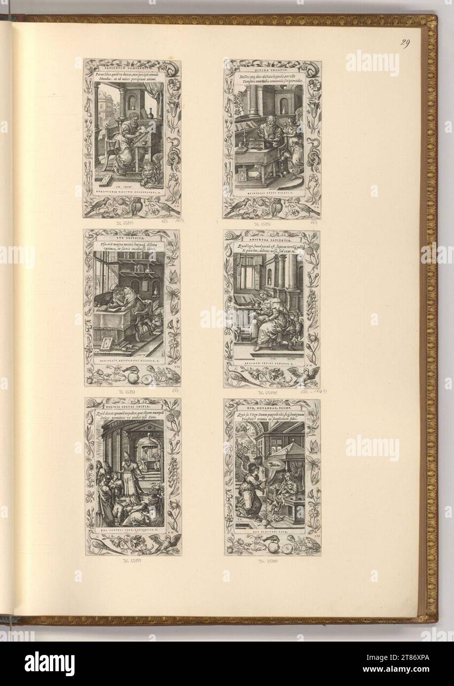 Diverse scene Künstler innen (incisore) del nuovo Testamento. Stampa in rame 1571 , 1571 Foto Stock