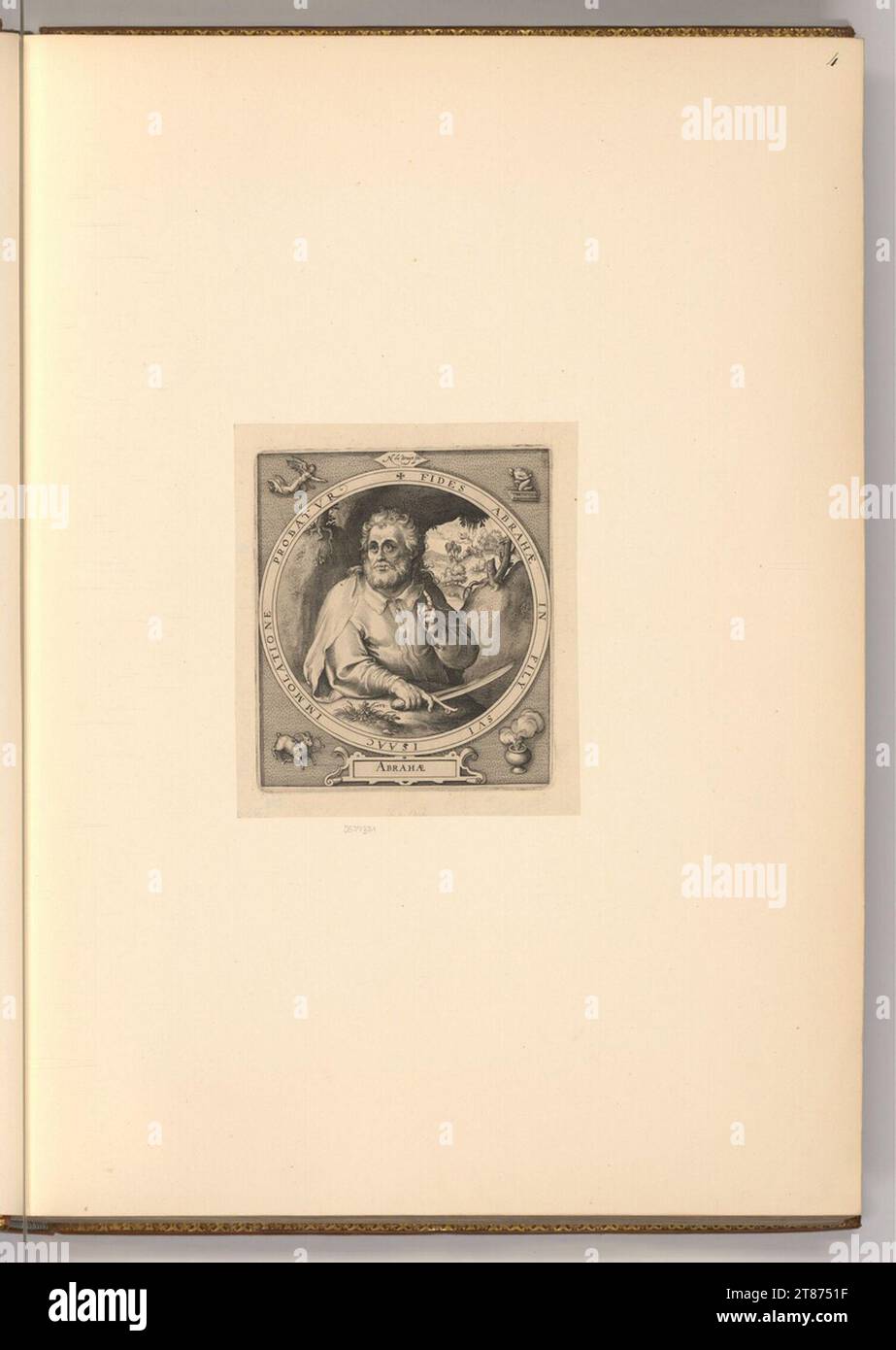 Nicolaes de Bruyn (incisore) Abraham. Stampa in rame 1591-1656 , 1591/1656 Foto Stock