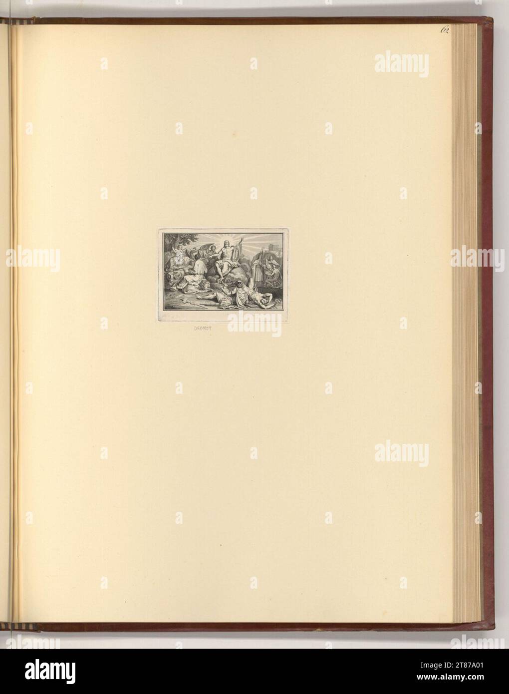 Jan Punt rappresentazione cristiano-allegorica. Incisione rame, incisione 1717-1779 , 1717/1779 Foto Stock