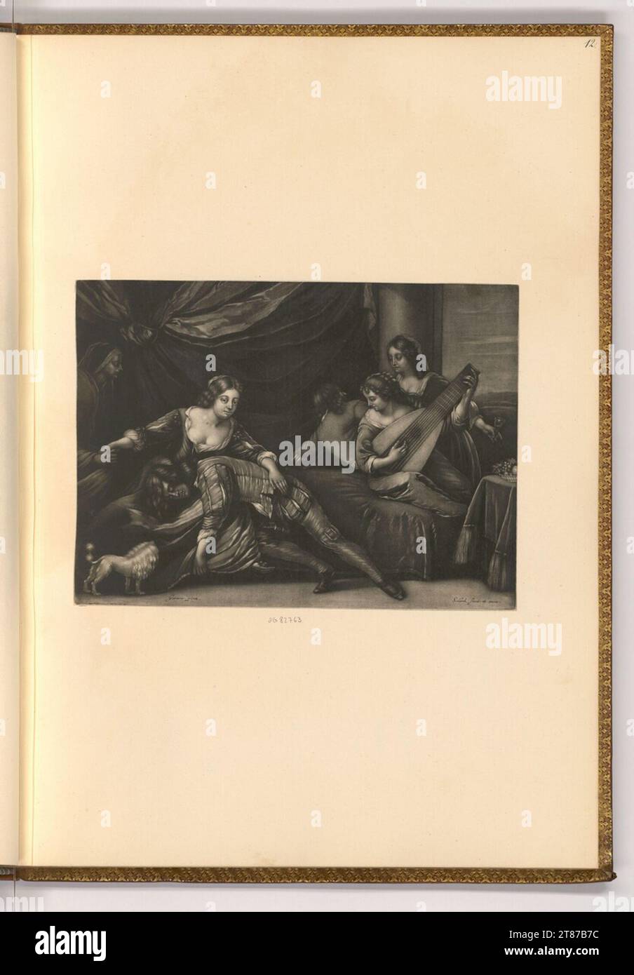 Pieter Schenk (incisore) costolette. Sci 1676-1711 , 1676/1711 Foto Stock