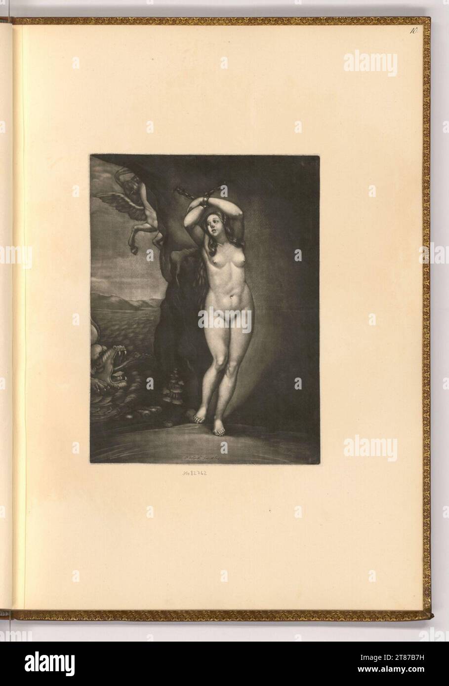 Pieter Schenk (incisore) Andromeda. Sci 1676-1711 , 1676/1711 Foto Stock