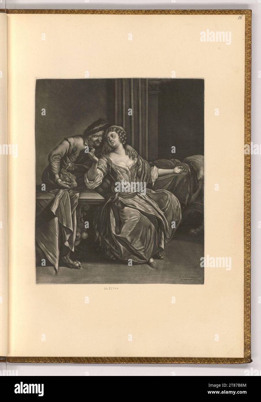 Pieter Schenk (incisore) accondiscendente l'amore. Sci 1676-1711 , 1676/1711 Foto Stock