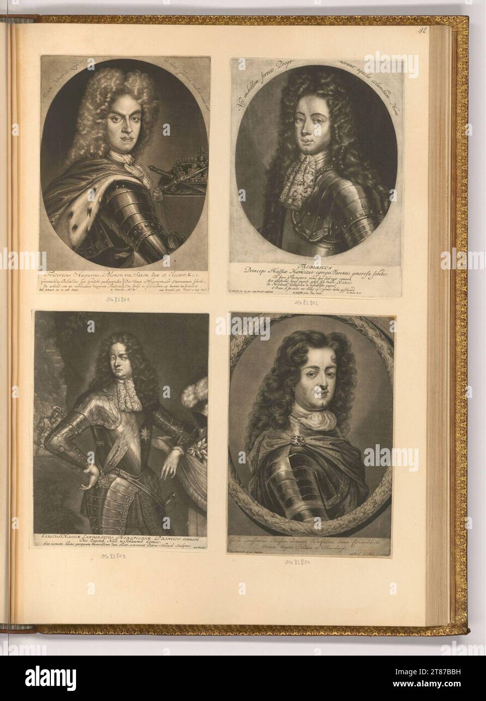 Pieter Schenk (incisore) righelli maschio. Sci 1680-1711 , 1680/1711 Foto Stock